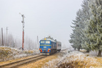 Железная дорога (поезда, паровозы, локомотивы, вагоны) - Тепловоз М62 на перегоне Кувшиново-Ранцево