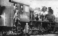 Железная дорога (поезда, паровозы, локомотивы, вагоны) - Паровоз серии Э.3012 и чехословацкие  легионеры