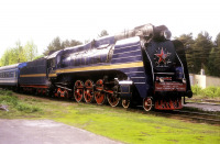 Железная дорога (поезда, паровозы, локомотивы, вагоны) - Пассажирский паровоз П36-0032