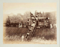 Железная дорога (поезда, паровозы, локомотивы, вагоны) - Железная дорога Панамского канала. Земснаряд