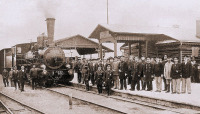 Железная дорога (поезда, паровозы, локомотивы, вагоны) - Прибытие первого поезда на ст.Егорьевск