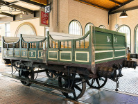 Железная дорога (поезда, паровозы, локомотивы, вагоны) - Открытый пассажирский вагон III класса