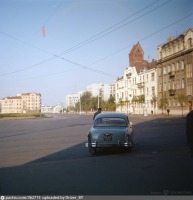 Минск - Плошча Леніна, выгляд на вуліцу Савецкую