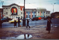 Минск - Выгляд на стары будынак Чыгуначнага вакзала