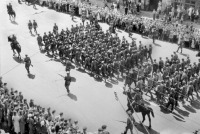 Войны (боевые действия) - Колонна немецких военнопленных на улицах Москвы. 17 июля 1944