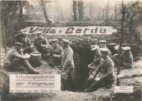 Войны (боевые действия) - Отдых возле укрытия, 1914-1918