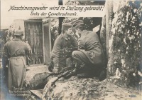 Войны (боевые действия) - Немецкий пулемётный расчёт в действии, 1914-1918