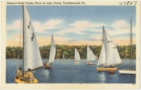 Корабли - Парусные яхты на озере Кэри, Пенсильвания