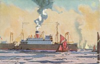 Корабли - Океанский лайнер Президент Хардинг в Плимуте