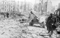 Гданьск - Вид разрушений и пожарищ в Гданьске (Данциге) после отступления немецких войск