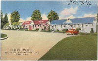 Штат Виргиния - Мотель Клифф Мотор на 58 и 29 дороге, Данвилл, Виргиния
