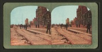 Сан-Франциско - Землетрясение 1906. Разрушения на Маркет стрит