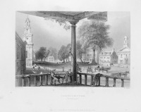 Штат Массачусетс - Нортгемптон. Городской вид, 1840