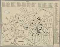 Штат Массачусетс - Кембридж. Карта города, 1890