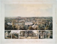 Штат Массачусетс - Кембридж. Гарвардский колледж и Старый Кембридж, 1858