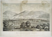 Штат Массачусетс - Уильямстаун. Вид города с Каменного Холма, 1856