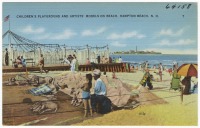Штат Нью-Гэмпшир - Детская игровая площадка на пляже, Хэмптон Бич, Нью-Гемпшир