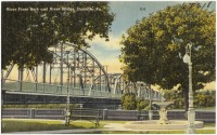 Штат Пенсильвания - Парк Ривер Фронт и мост Ривер Бридж, Данвилл, Пенсильвания
