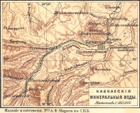 Карты стран, городов - Карта района Кавказских Минеральных Вод.