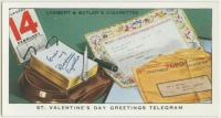 Этикетки, обертки, фантики, вкладыши - Поздравительная телеграмма ко Дню всех влюблённых
