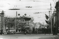 Рязань - Рязань, Вид на улицу Ленина от перекрёстка с улицей Революции.