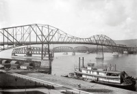 Уинона - Winona bridges over the Mississippi River США , Миннесота