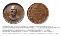 Медали, ордена, значки - Медаль «В память 50-летия службы и 40-летия прибывания в должности директора Санкт-Петербургского монетного двора генерала Е.И. Еллерса» (1843 год)
