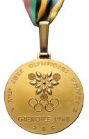 Медали, ордена, значки - Олимпийские наградные медали. X Олимпийские зимние игры 1968 года в Гренобле (Франция) 6 – 18 февраля