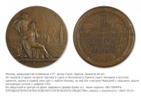 Медали, ордена, значки - Медаль в память 50-летия Московского купеческого общества