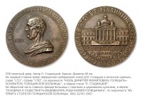 Медали, ордена, значки - Медаль в память 100-летия Голицынской Больницы