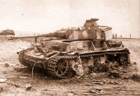 Военная техника - Подбитые немецкие танки Pz.Kpfw.IV Ausf.G в р-не Сторожевое, июль, 1943 г.