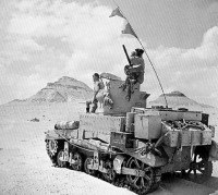 Военная техника - «Стюарт I» в разведке. 10-я танковая дивизия 8-й английской армии. Северная Африка, август 1942 года
