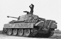 Военная техника - «Пантера» из состава 51-го танкового батальона в районе с. Черкасское. Южный фас Курской дуги, июль 1943 года