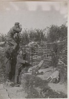 Военная техника - Военнослужащие Австро-Венгерской армии у траншейного миномета 