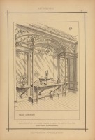 Предметы быта - Дизайн интерьера. Франция, 1800-1899. Столовые
