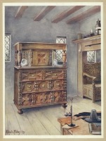 Предметы быта - История мебели. Резные шкафы. Англия,1600-1699