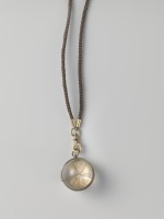 Драгоценности, ювелирные изделия - Ожерелье с плетёным шнурком и стеклянным  кулоном