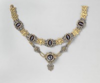 Драгоценности, ювелирные изделия - Ожерелье из золота, серебра и эмали