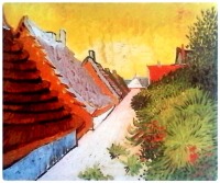 Картины - Дома в Сен-Мари-де-ля-Мер. 1888. Эскиз
