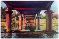 Картины - Под мостом в Хэмптон-корте. 1874
