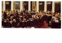 Картины - И.Е.Репин. Заседание Государственного Совета. Эскиз. 1901 г.