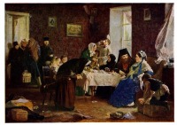 Картины - А. И. Корзухин (1835 - 1894). В монастырской гостинице. 1882 г.