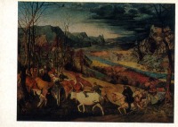 Картины - Питер Брейгель Старший. Возвращение стад. 1565.
