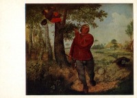 Картины - Питер Брейгель Старший. Похититель гнезд. 1568.