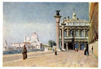 Картины - Камиль Коро ( 1796 - 1875 ). Утро в Венеции.