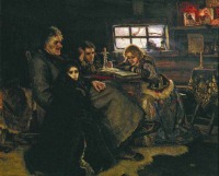 Картины - В.И. Суриков «Меншиков в Берёзове» (1883), Государственная Третьяковская галерея.