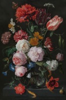 Картины - Натюрморт Цветы в стеклянной вазе