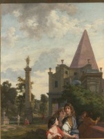 Картины - Итальянский пейзаж с тремя женщинами