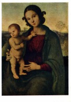 Картины - Пьетро Перуджино. Мадонна с младенцем.