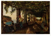 Картины - С. Ф. Щедрин (1791 - 1830). Терраса на берегу моря.
